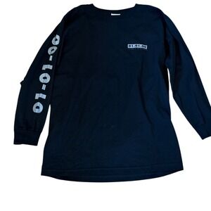Vtg Stanley Desantis 01-01-00 Mark of the Millennium Long Sleeve Shirt Black‎
